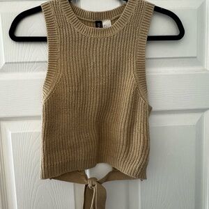 H&M Tan Knit Crop Top
